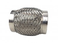 Flex Coupling w/ Interlock Liner (ESP) Stainless Steel Flexible Coupler, 2.5" or 64mm I.D. x 4" Long